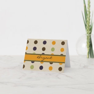 POLKA DOT PERSONALISIERTE NOTECARDS-VORLAGE