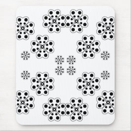 Polka Dot Petals Pattern Mousepad