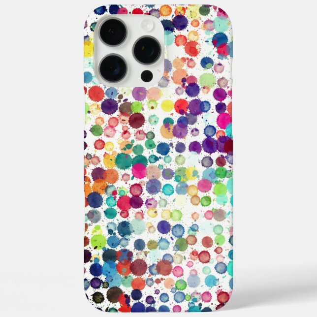 Polka Dot Pixly Case-Mate iPhone Case (Rückseite)