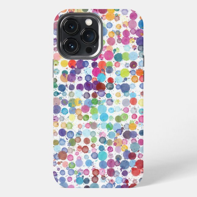 Polka Dot Pixly Phone Case iPhone 13 Pro Max Hülle (Rückseite)