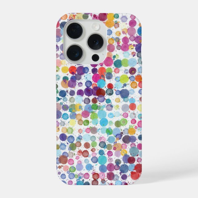 Polka Dot Pixly Phone Case iPhone 15 Pro Hülle (Rückseite)