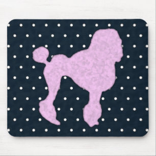 Polka Dot Poodle Mousepad