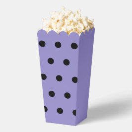 Polka Dot Popcorn Box (Lavendel & Black) Geschenkschachtel