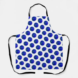 Polka Dot Precision: Der Blue Ray Bowl Schürze