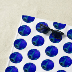 Polka Dot Precision: Der Blue Ray Bowl Strandtuch