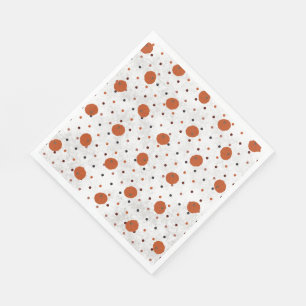Polka Dot Pumpkin Paper Napkin Serviette
