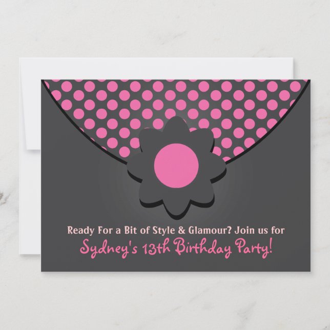 Polka Dot Purge Anniversaire Fête Invitations (Devant)