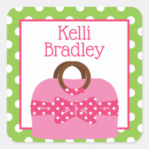 Polka Dot Purse Personalisiert Stickers
