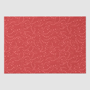 Polka Dot Red Pink Festive Seidenpapier