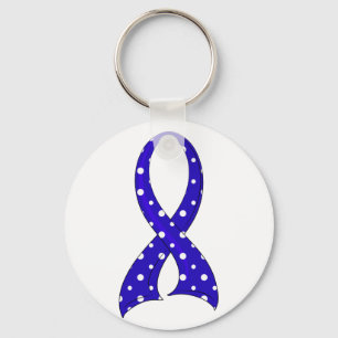 Polka Dot Ribbon Rheumatoide Arthritis Schlüsselanhänger