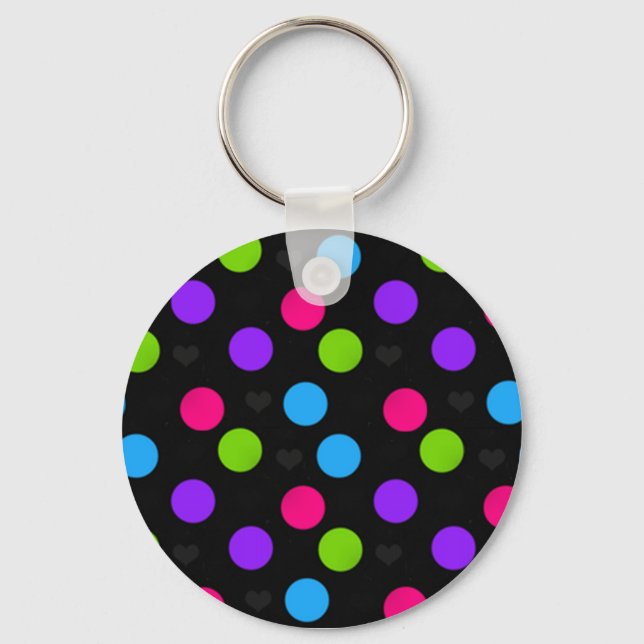 Polka Dot Schlüsselanhänger (Vorderseite)