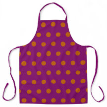 Polka Dot Schürze (Magenta & Orange)