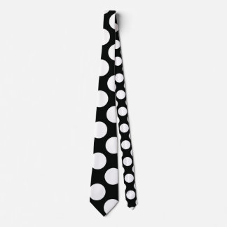 Polka Dot (Schwarz & Weiß) in beliebiger Größe anp Krawatte