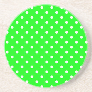 Polka Dot Series - Green & White Untersetzer