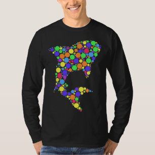 Polka Dot Shark Internationaler Punkt-Tag T-Shirt