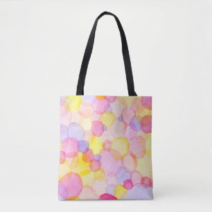 Polka Dot Splash: Farbenfrohe Wasserfarbe Tasche