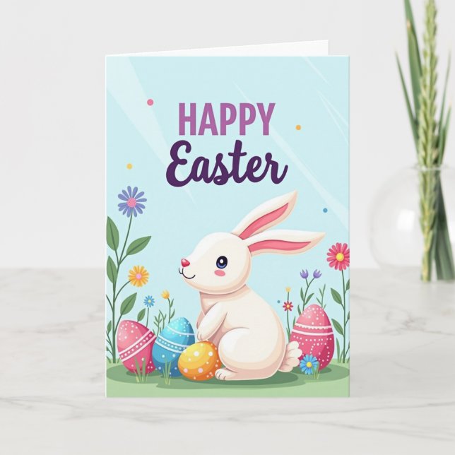 Polka Dot Spring Celebration Card Karte (Vorderseite)