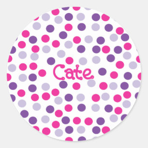 Polka Dot Sticker - Katze 2