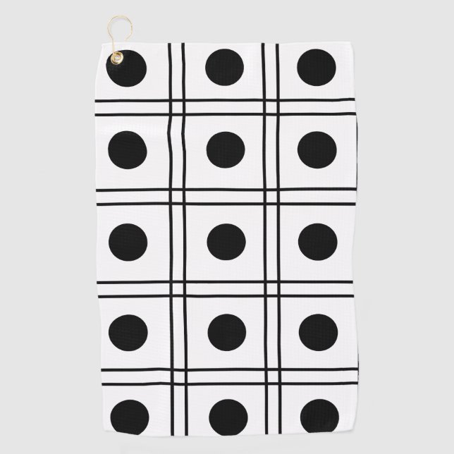 Polka Dot Streifen Golfhandtuch (Vorderseite)