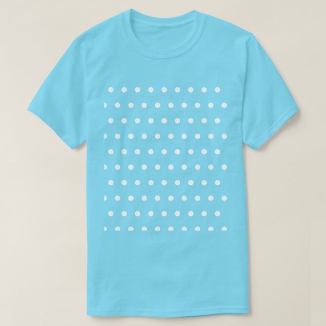 Polka Dot T - Shirt (Aqua & White) (Design vorne)