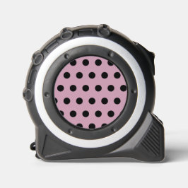 Polka Dot Tape Measure (rosa & schwarz) Maßband