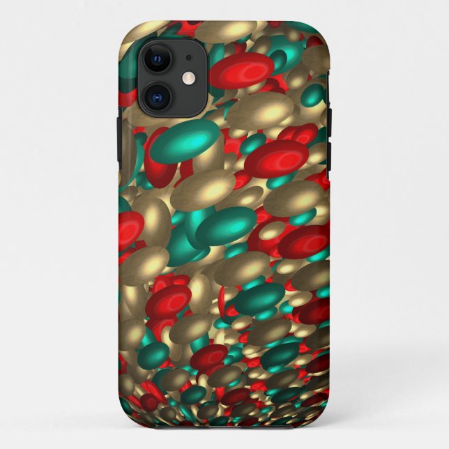 Polka dot textur abstrakte Fraktal art Case-Mate iPhone Hülle (Rückseite)