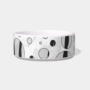 Polka Dot Tiger Black and White Print Napf