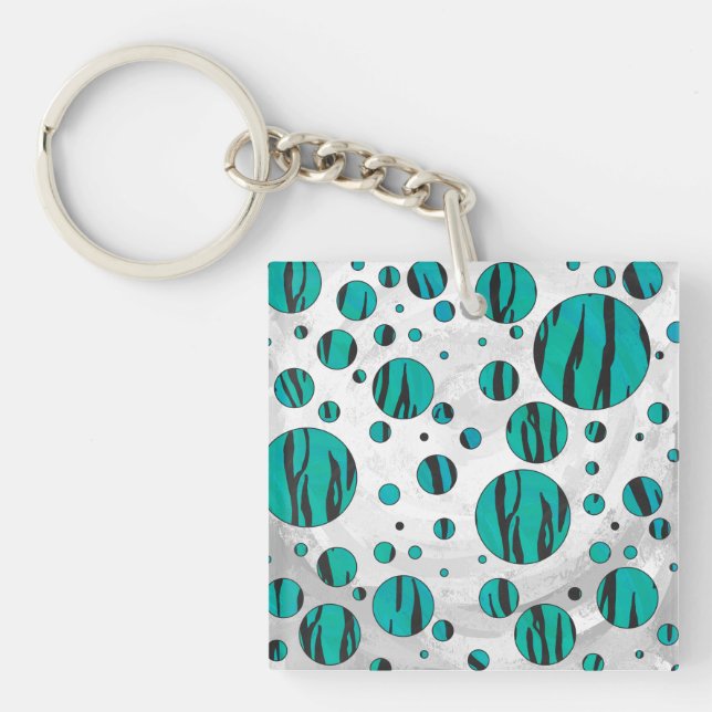 Polka Dot Tiger noir et Turquoise (Devant)