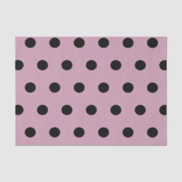 Polka Dot Tissue Paper (rosa und schwarz) Seidenpapier