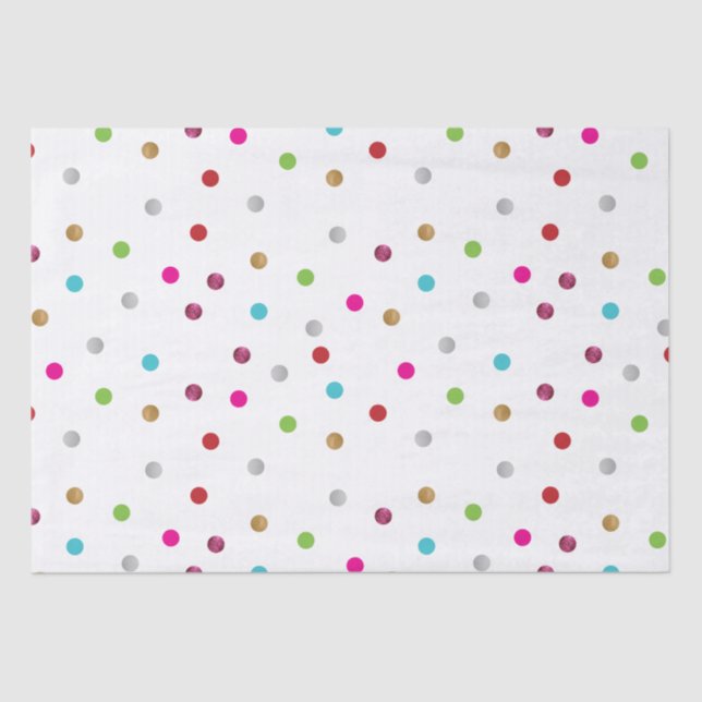 Polka Dot Tissue Paper Seidenpapier (Vorderseite)