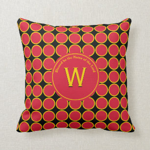 POLKA DOT Uganda Deutschland Belgien Colors Monogr Kissen