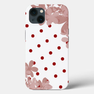 Polka Dot und Blumenmuster Case-Mate iPhone Hülle