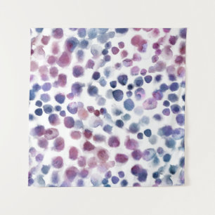 Polka Dot Wasserfarbe: Geometrisch Nahtlos. Wandteppich