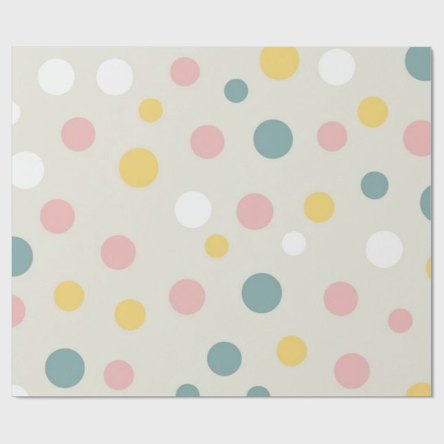 Polka dot wrapping Paper Geschenkpapier (Flach)