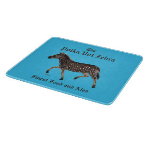 Polka Dot Zebra English Pub Schneidebrett