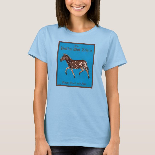 Polka Dot Zebra English Pub T-Shirt (Vorderseite)