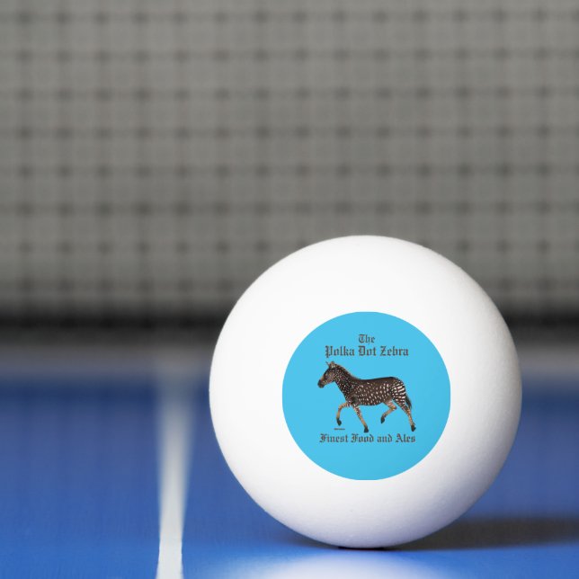 Polka Dot Zebra English Pub Tischtennisball (Netto)