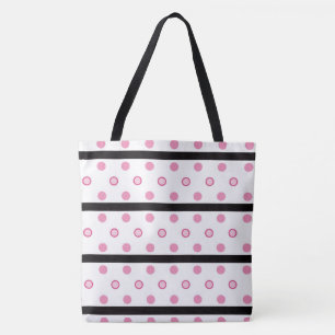 Polka Dots and Stripes Tasche