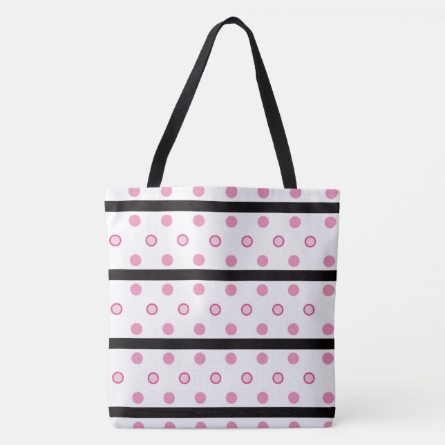 Polka Dots and Stripes Tasche (Vorderseite)