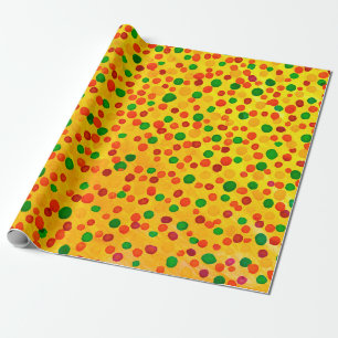 Polka dots Aquarellmuster Geschenkpapier