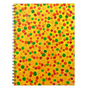 Polka dots Aquarellmuster Notizblock