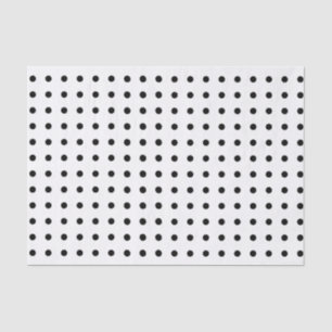 Polka Dots Black & White Transparente Gewebepapier Seidenpapier