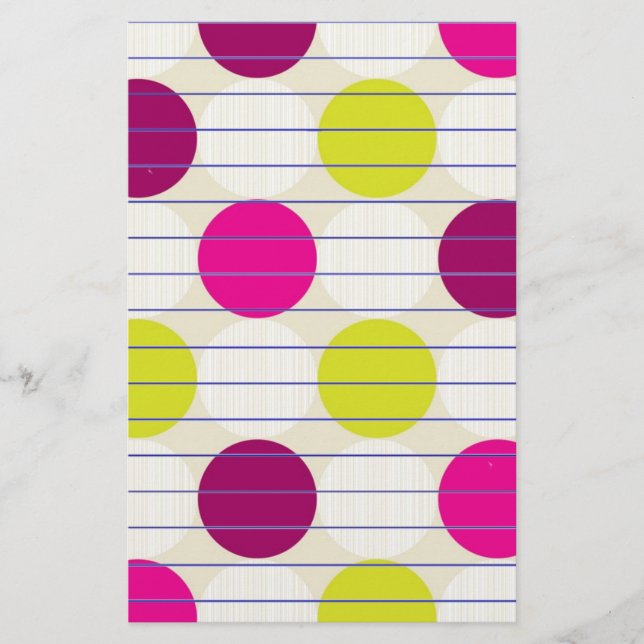 Polka Dots Briefpapier (Vorderseite)