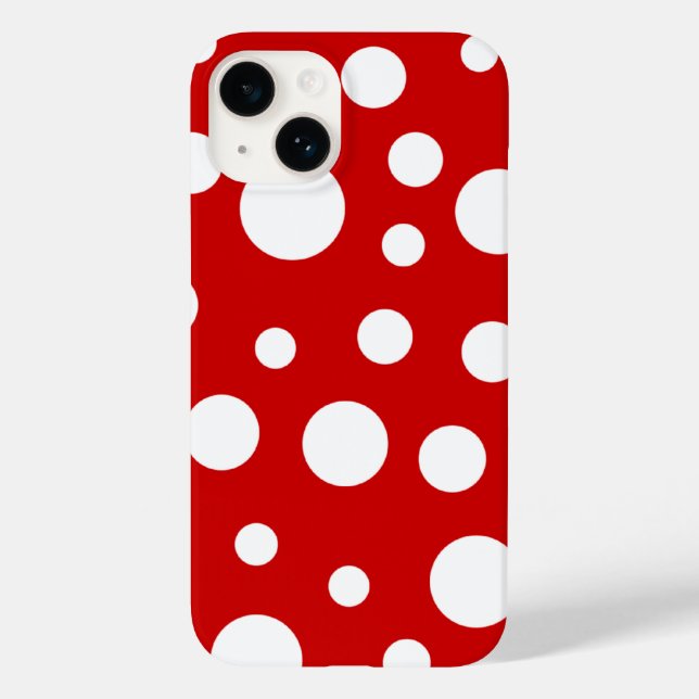 Polka Dots Case-Mate iPhone 14 Hülle (Rückseite)