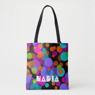 Polka Dots Chaos gefärbt 2 + Ihr Backgr. Tasche