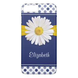 Polka Dots Daisy Navy Personalisiert title_seo2