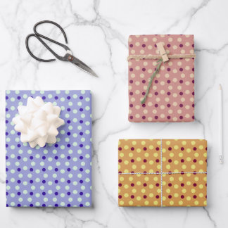 Polka dots geschenkpapier set