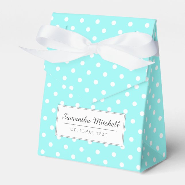Polka Dots Geschenkschachtel (Vorderseite)