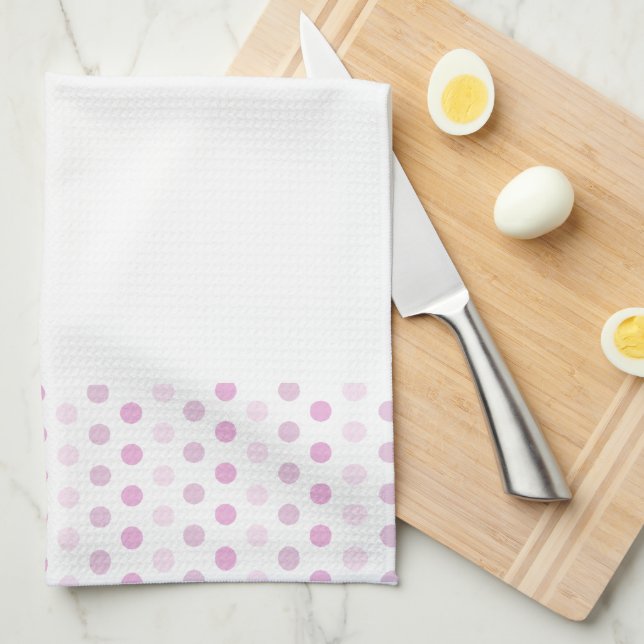 Polka Dots Geschirrtuch (Viertel Falte)