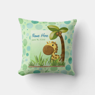 Polka Dots Giraffe Keepake Pillow Kissen